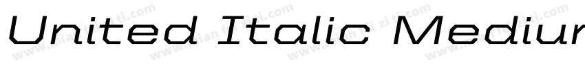 United Italic Medium SmCd Regular字体转换